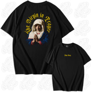 Camiseta Oversized Virgem Maria The Virgin in Prayer